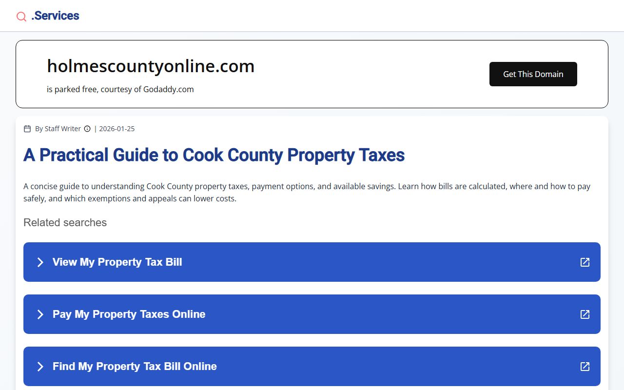 Holmes County Property Appraiser website for searching Holmes County property records