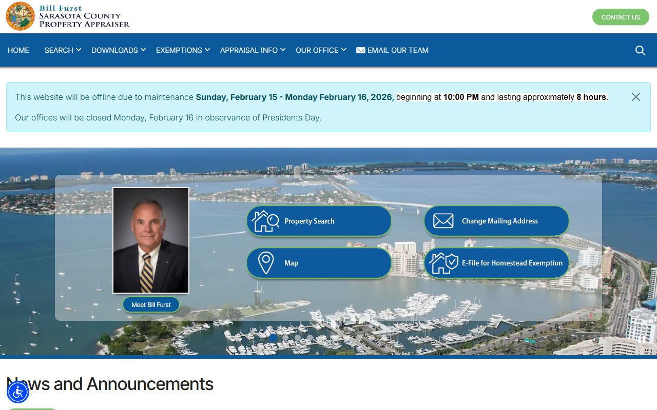 Sarasota County Property Appraiser Homepage